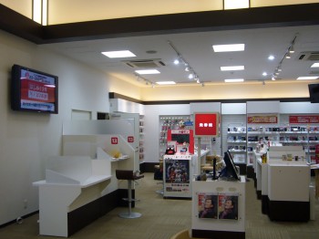 携帯ショップ　店舗什器